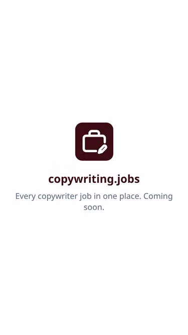 Screenshot of copywriting.jobs
