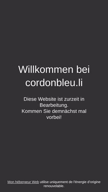 Screenshot of cordonbleu.li