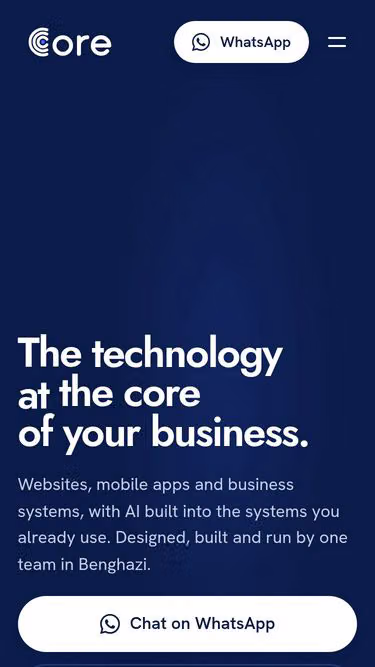 Screenshot of core.com.ly