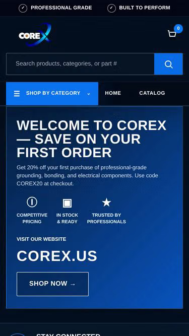 Screenshot of corex.us