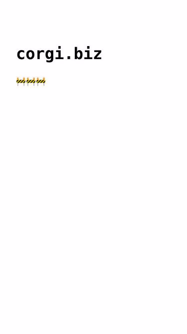 Screenshot of corgi.biz