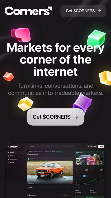 Screenshot of corners.services