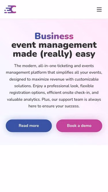 Screenshot of corsa.events