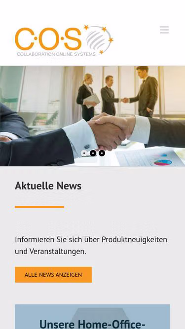 Screenshot of cos.de