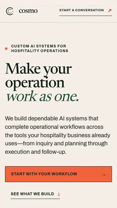 Screenshot of cosmo.ceo