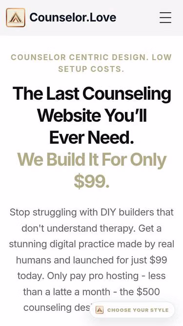 Screenshot of counselor.love