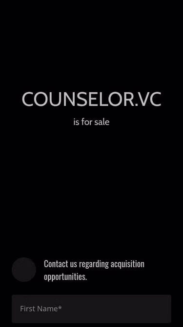 Screenshot of counselor.vc
