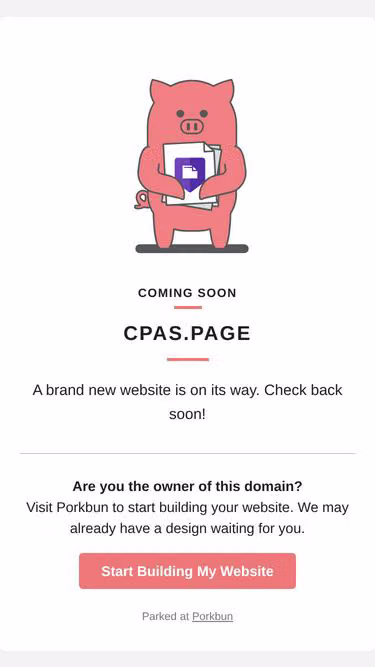 Screenshot of cpas.page