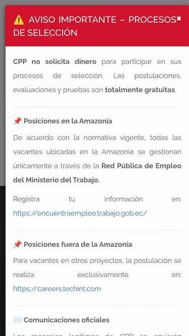 Screenshot of cpp.com.ec