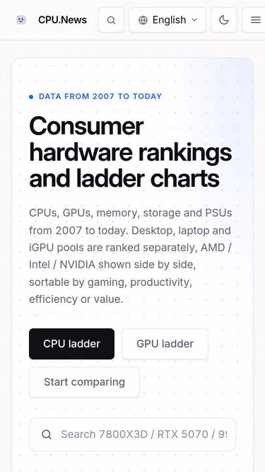 Screenshot of cpu.news