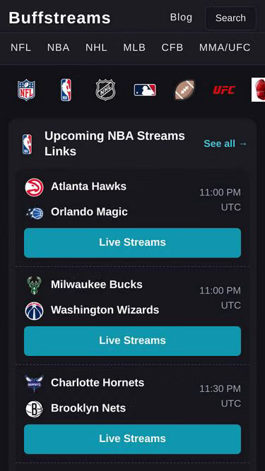 Screenshot of crackstreams.vg
