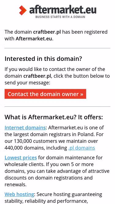 Screenshot of craftbeer.pl