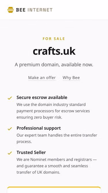 Screenshot of crafts.uk