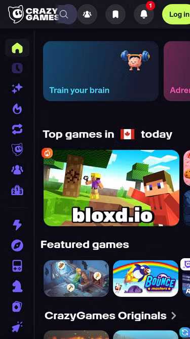 Screenshot of crazygames.co.nz