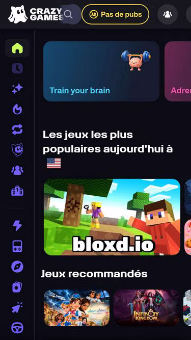 Screenshot of crazygames.fr