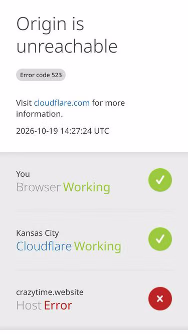 Screenshot of crazytime.website