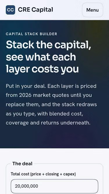 Screenshot of cre.capital