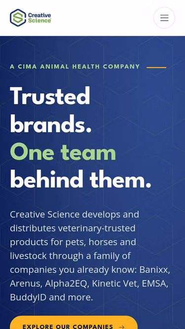 Screenshot of creative.science