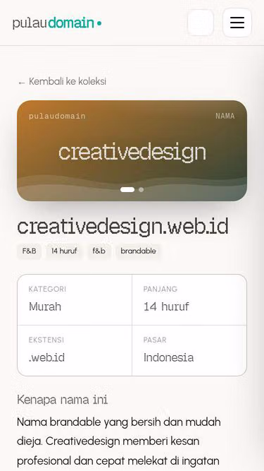 Screenshot of creativedesign.web.id