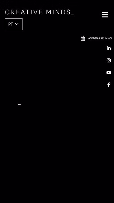 Screenshot of creativeminds.com.pt