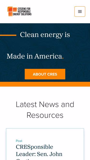 Screenshot of cres.energy