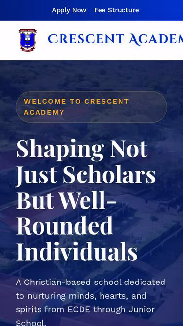 Screenshot of crescent.sc.ke