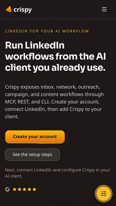 Screenshot of crispy.sh