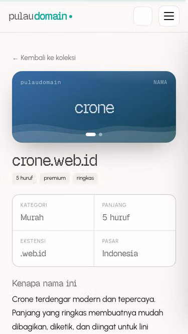 Screenshot of crone.web.id