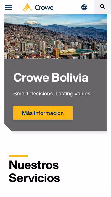 Screenshot of crowe.bo