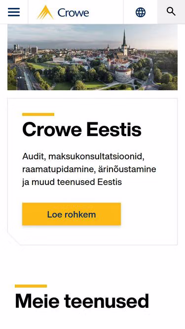 Screenshot of crowe.ee