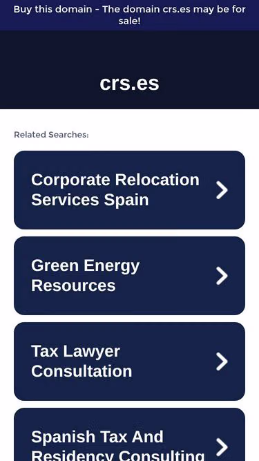 Screenshot of crs.es
