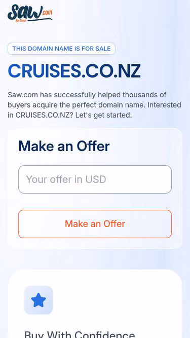 Screenshot of cruises.co.nz