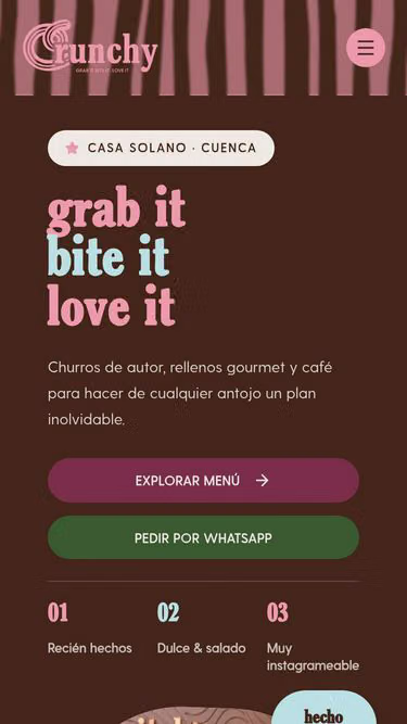 Screenshot of crunchy.com.ec