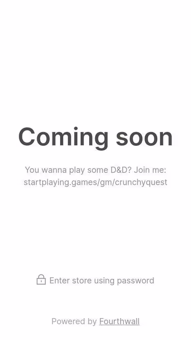 Screenshot of crunchy.quest