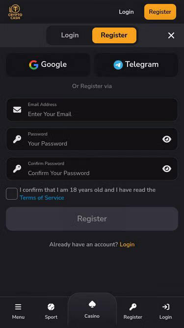 Screenshot of cryptocash.sbs