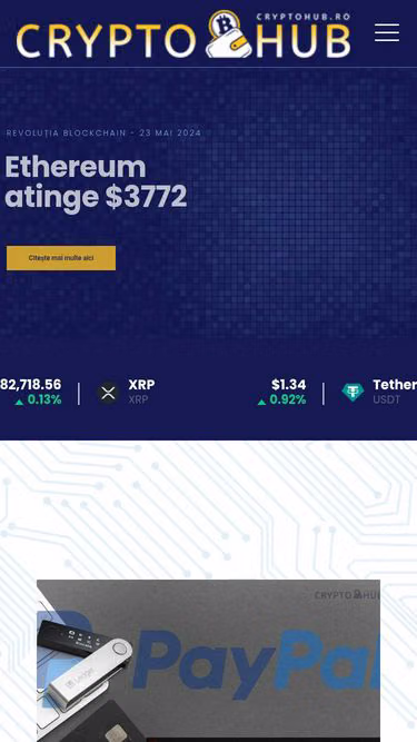 Screenshot of cryptohub.ro