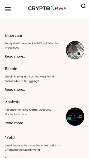 Screenshot of cryptonews.africa