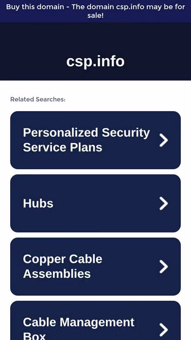 Screenshot of csp.info