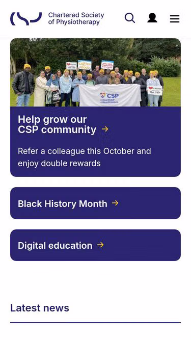 Screenshot of csp.org.uk