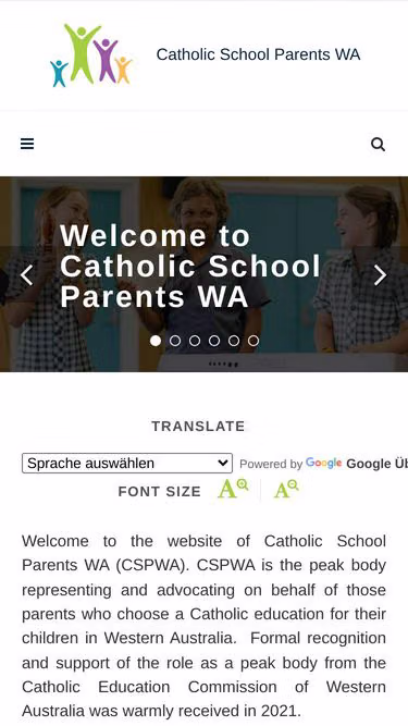 Screenshot of csp.wa.edu.au
