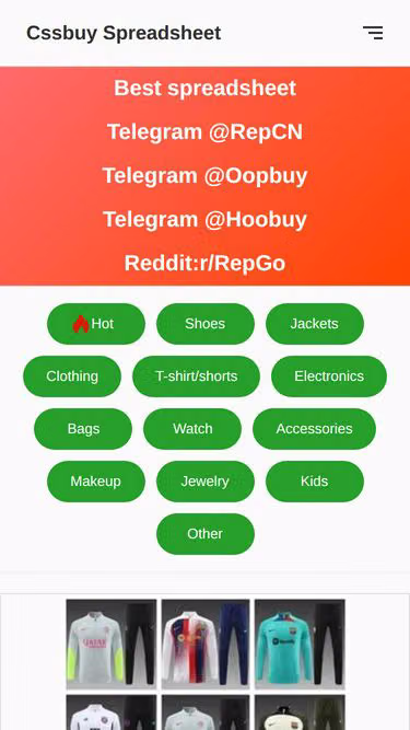 Screenshot of cssbuyspreadsheet.org