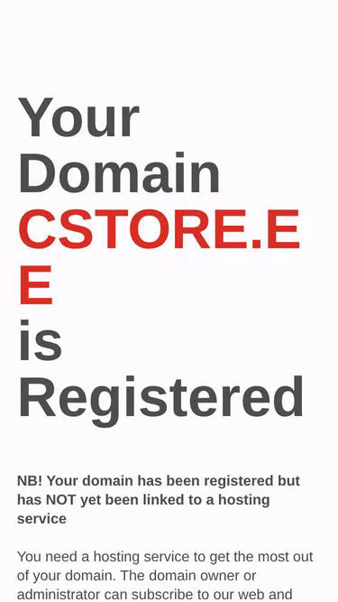 Screenshot of cstore.ee