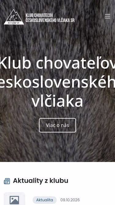 Screenshot of csv.sk