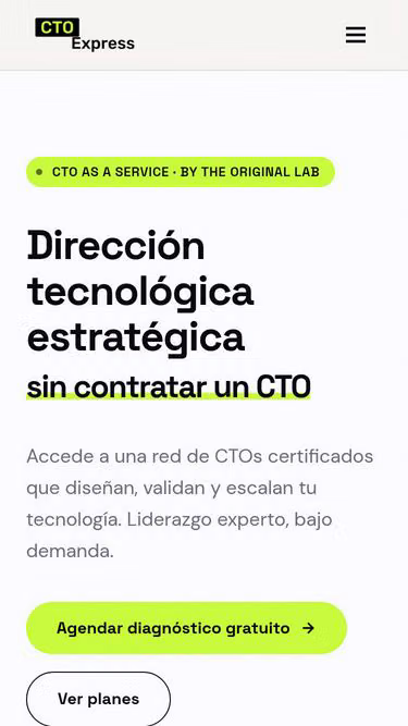Screenshot of cto.express