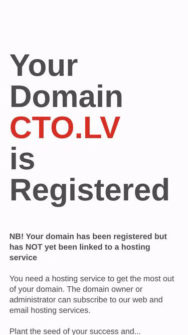 Screenshot of cto.lv