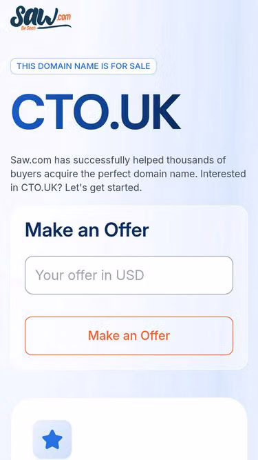 Screenshot of cto.uk