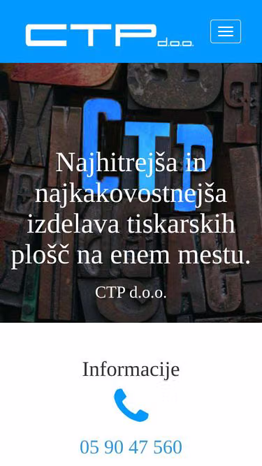 Screenshot of ctp.si