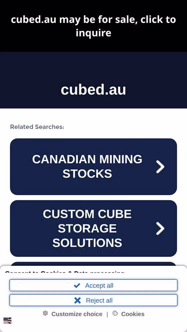 Screenshot of cubed.au