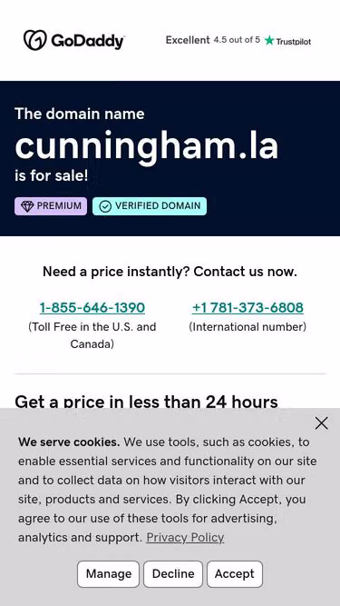 Screenshot of cunningham.la