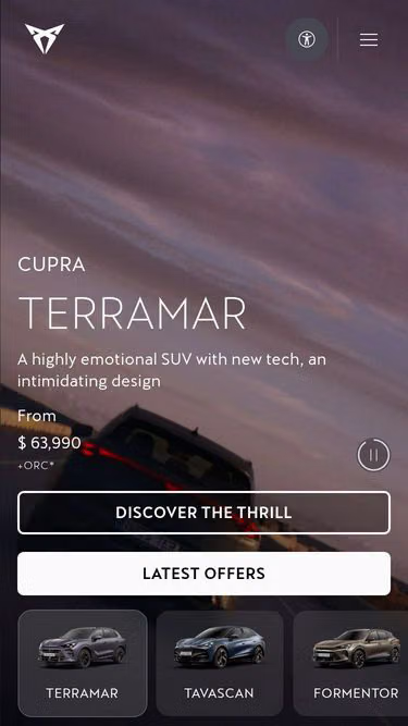 Screenshot of cupraofficial.co.nz